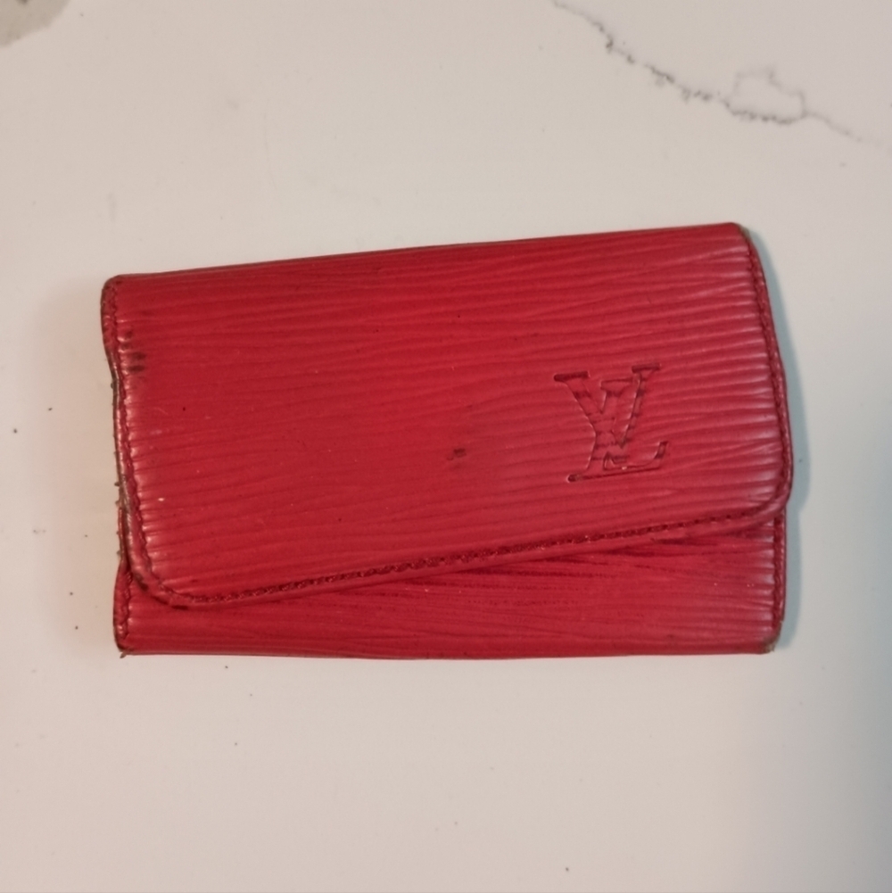 Louis Vuitton Red Epi Leather Toledo Multicles 6 Key Holder